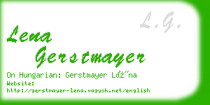 lena gerstmayer business card